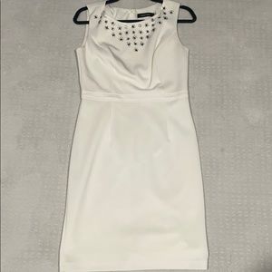 White jeweled top dress